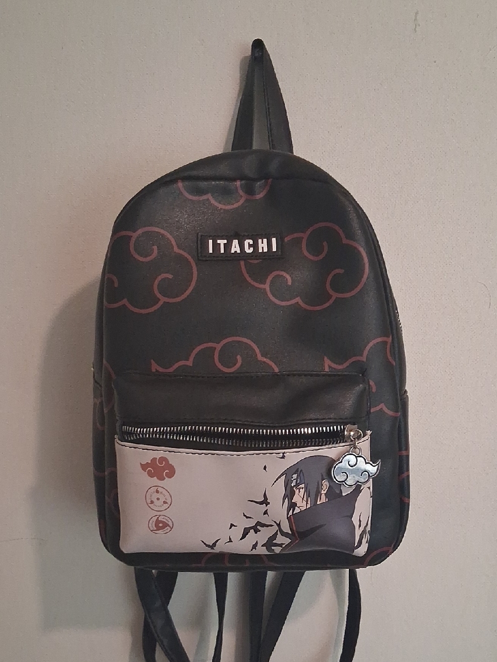 TACH Black & Red Itachi Graphic Mini Backpack